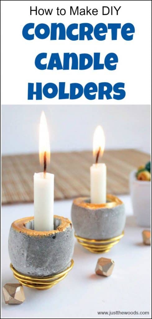 How to Make DIY Concrete Candle Holders the Easy Way