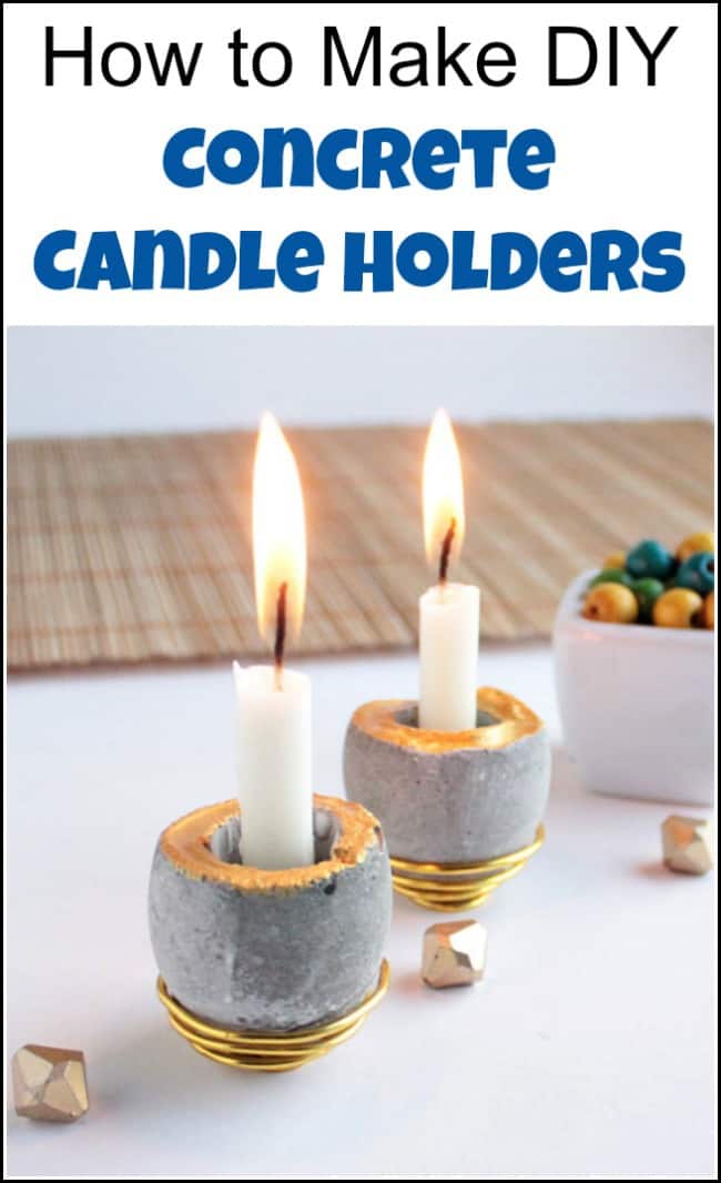 See how easy it is to make concrete candle holders. DIY concrete projects are fun with simple cement molds using eggshells. Learn how to make a candle holder the easy way with DIY cement. #diyconcrete #concretecandleholders #concreteprojects #cementprojects #cementmolds #DIYconcreteprojects #DIYcementprojects #cementmolds #candleholder