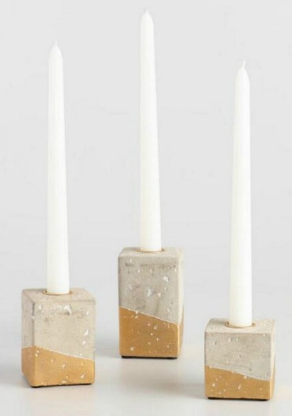 How to Make DIY Concrete Candle Holders the Easy Way