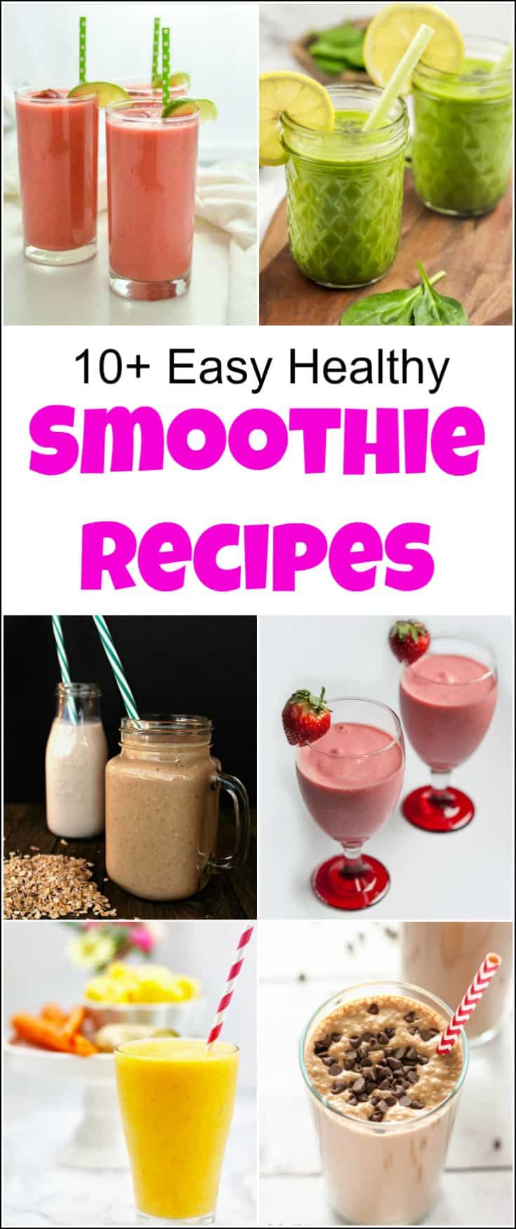 Great variety of easy healthy smoothie recipes, including fruit smoothies and many simple healthy smoothie recipes that your whole family will love. Get ready to see how to make healthy smoothies with these delicious healthy smoothies. These nutritious smoothies are packed with fruit, protein and are healthy for all. #healthysmoothies #easysmoothierecipes #healthysmoothierecipes #easyhealthysmoothierecipes #smoothie #smoothierecipes