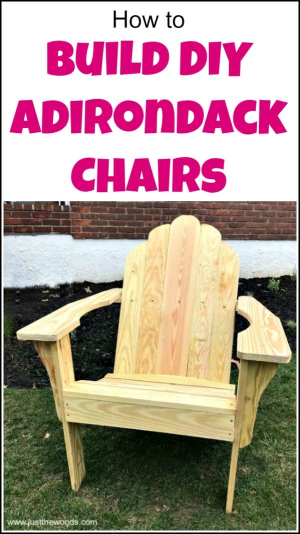 See how to build Adirondack chairs from scratch. Find free Adirondack chair plans for making Adirondack chairs for your yard to enjoy with your family for years to come. This DIY Adirondack chair is both sturdy and comfortable. Use these easy Adirondack chair plans and learn how to build an Adirondack chair. #diyadirondackchair #powertoolchallenge #buildadirondackchair