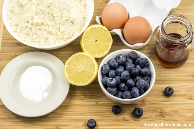 blueberry scones ingredients, lemon blueberry scones, blueberry scone recipe, paleo scones