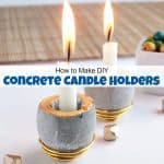 How to Make DIY Concrete Candle Holders the Easy Way