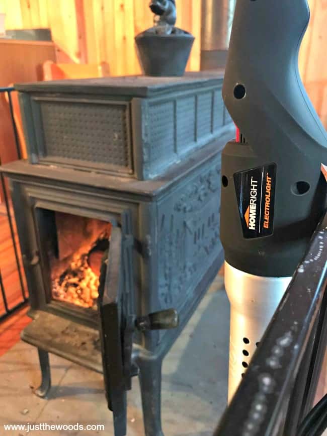 Hot to light wood burning stove, homeright fire starter, homeright electrolight