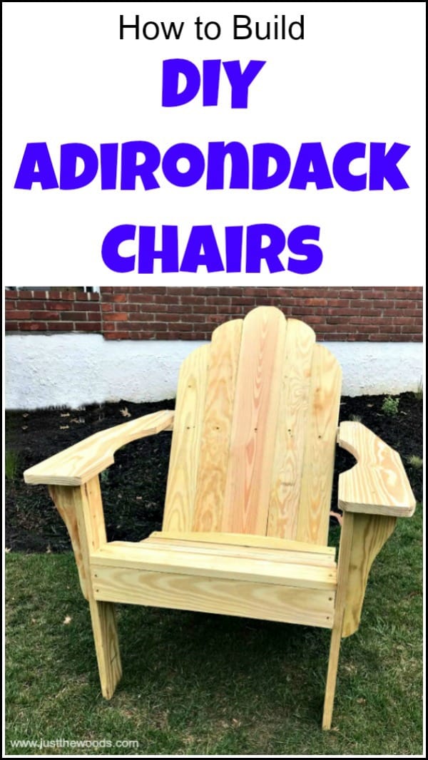 See how to build Adirondack chairs from scratch. Find free Adirondack chair plans for making Adirondack chairs for your yard to enjoy with your family for years to come. This DIY Adirondack chair is both sturdy and comfortable. Use these easy Adirondack chair plans and learn how to build an Adirondack chair. #diyadirondackchair #powertoolchallenge #buildadirondackchair