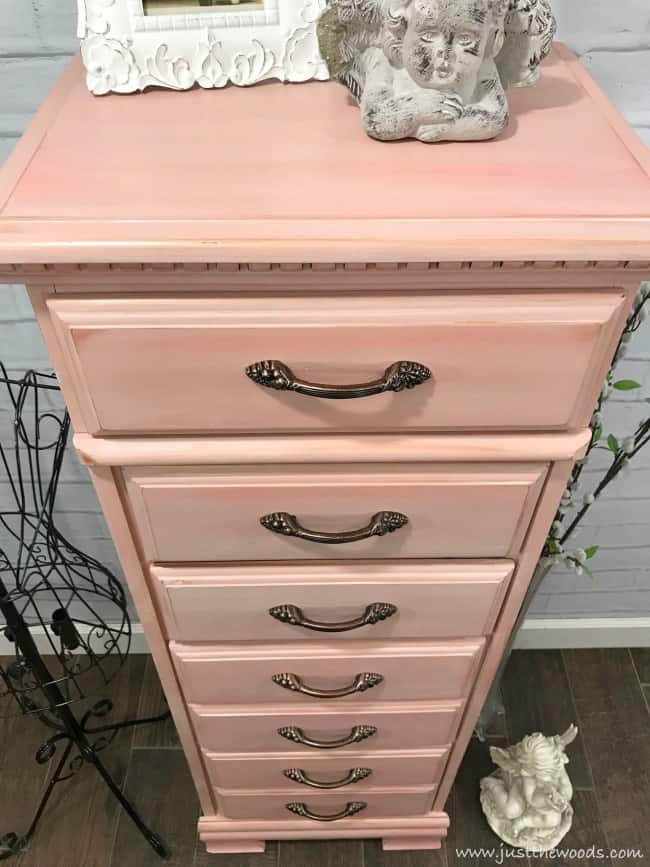 tall lingerie chest, lingerie chest makeover, painted furniture