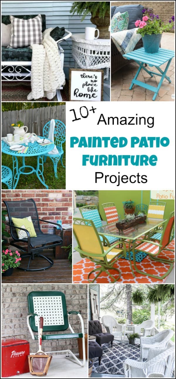 painted outdoor chairs, painted metal chairs, painted plastic chairs