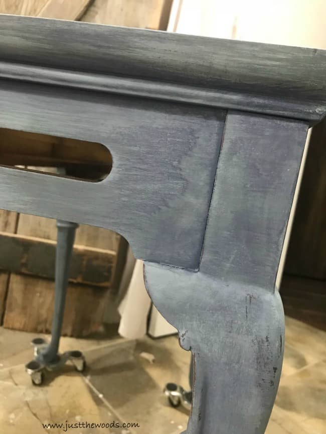 layered chalk paint, blended chalk paint, worn painted finish