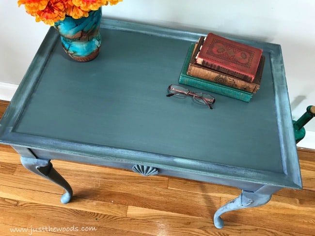 tea table makeover, painted vintage table, painted wood furniture