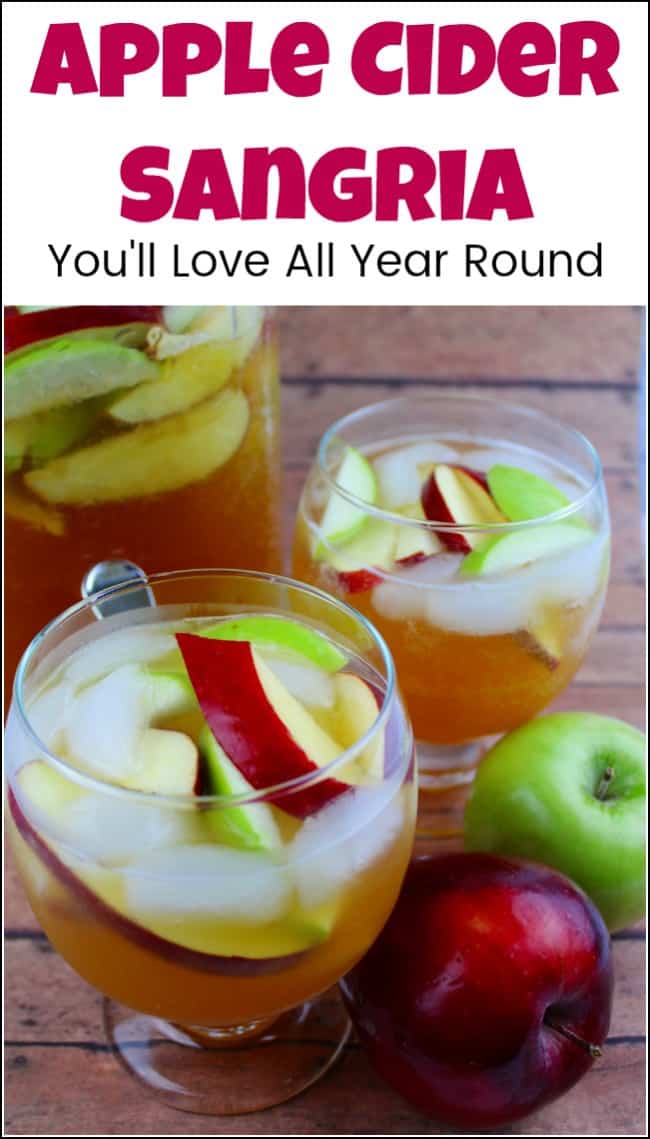 A simple and crisp apple cider sangria recipe that you can enjoy all year round. This apple cider sangria makes the perfect drink to serve at your next Summer BBQ or after a day off Autumn apple picking. Apple sangria is easy to make and your guests will love it. #applecidersangria #applesangria #cidersangria #howtomakesangria #sangriarecipe