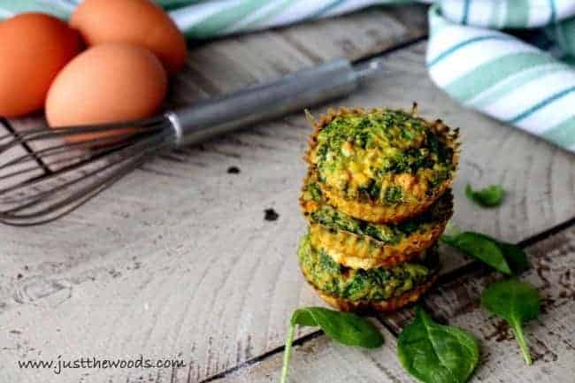 baked egg muffins, eggs in muffin tins recipe, healthy breakfast egg muffins with spinach