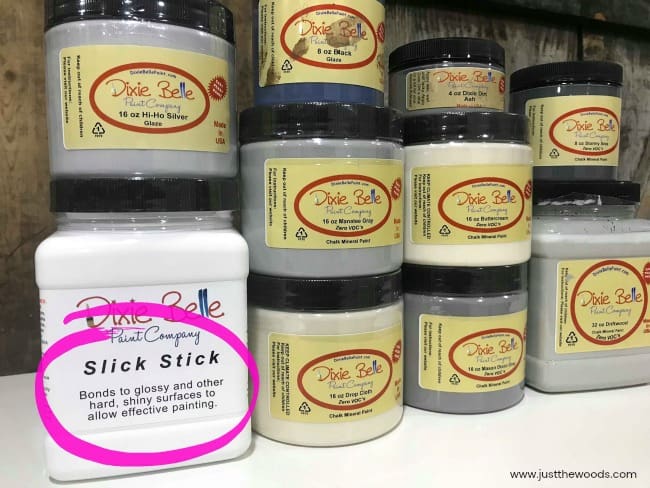 slick stick, dixie belle, chalk paint, painting laminate furniture, primer for laminate furniture