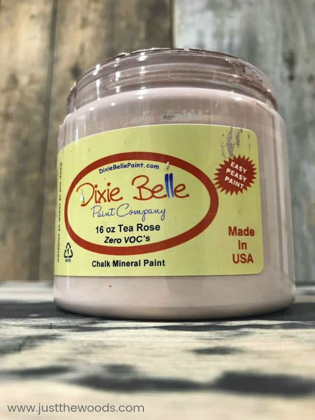 dixie belle tea rose, tea rose pink, chalk paint, pink paint, chalk mineral paint, non toxic paint