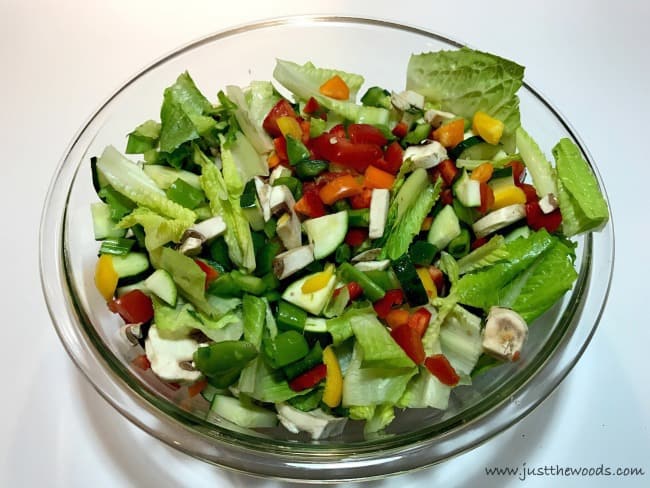 garden salad ingredients, whats in a garden salad