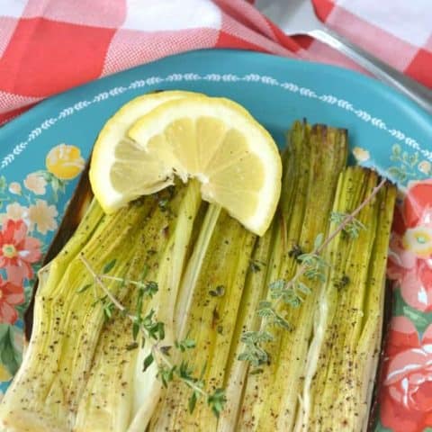 Simple Easy Healthy Roasted Leeks Recipe