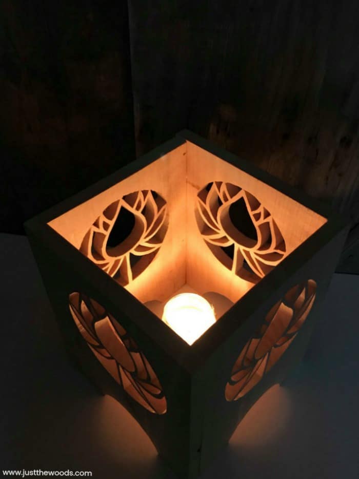 how to make a lantern, how to make a wooden lantern, scroll saw project, candle lanterns, wooden candle lantern, diy lantern