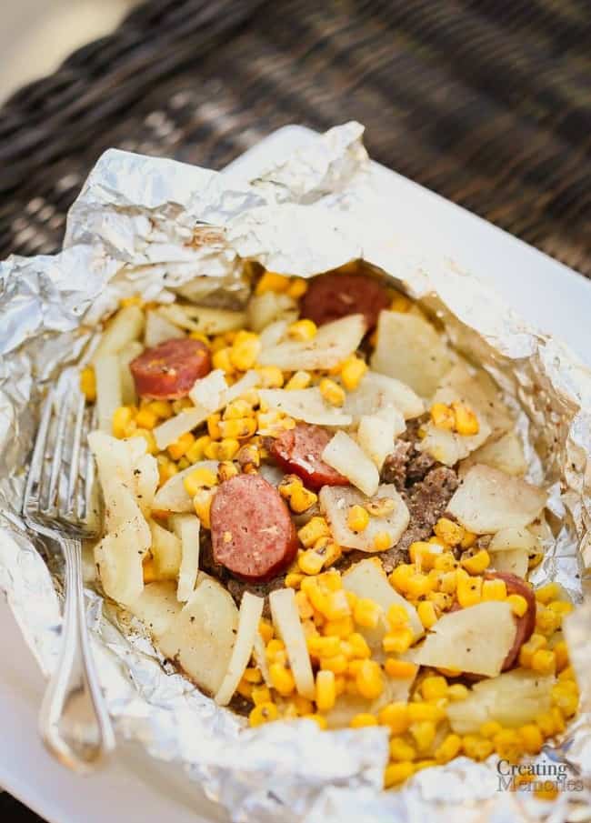 hobo dinner, Campfire Dinner Recipes, camping food ideas, campfire food