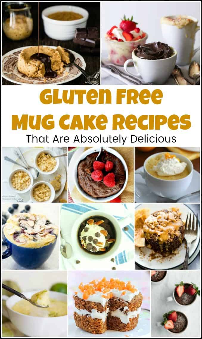 Delicious mug cake recipes to satisfy your sweet tooth. Gluten free mug cake recipes that are both healthy and delicious. Who knew gluten free cake in a mug could taste so good, you wouldn't even know that these are gluten free mug cake recipes. The gluten free chocolate mug cake is amazing. #glutenfreemugcake #mugcake #mugcakerecipes #glutenfreecakeinamug #mugcakerecipe #glutenfreecake