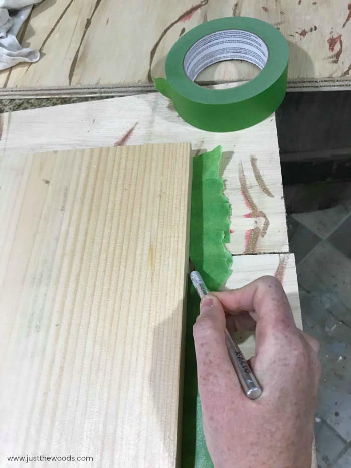 trim painters tape, frog tape, green tape, diy lantern
