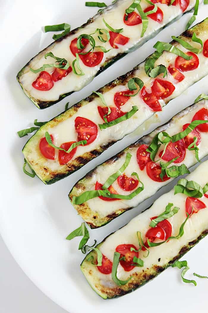 grilled zucchini boat, summer grilling ideas