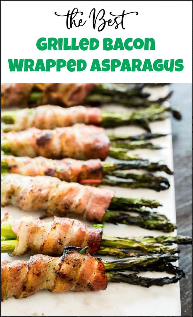 Deliciously grilled bacon wrapped asparagus recipe to impress your guests and satisfy your taste buds because everyone loves bacon. #baconwrappedasparagus #baconwrappedasparagusrecipe #homeright #electrolight #grilledasparaguswithbacon #baconasparagus