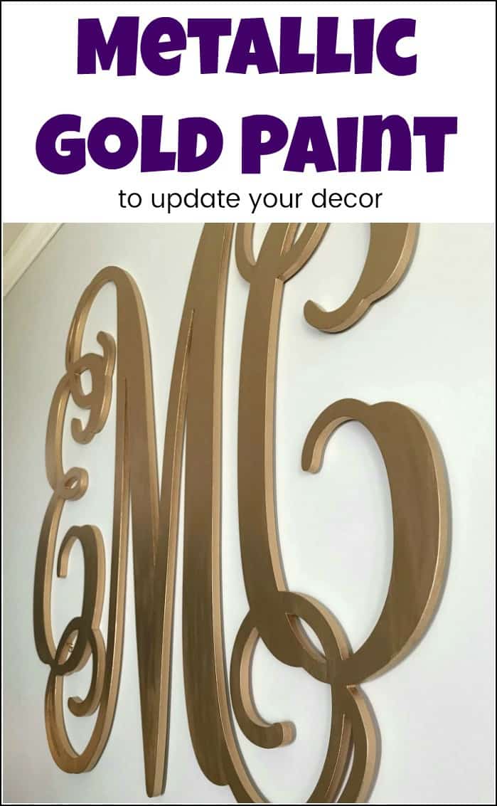 Update your decor with metallic gold paint. This liquid gold leaf is the best gold paint. It's easy to use & perfect for all of your DIY & craft projects. #metallicgoldpaint #liquidgoldleaf #goldpaint #metallicgoldpaint