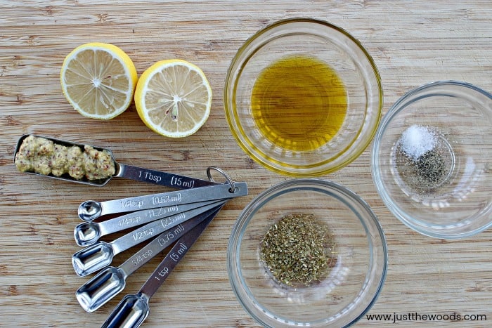 lemon vinaigrette, quinoa dressing, lemon dressing, ingredients to make lemon vinaigrette