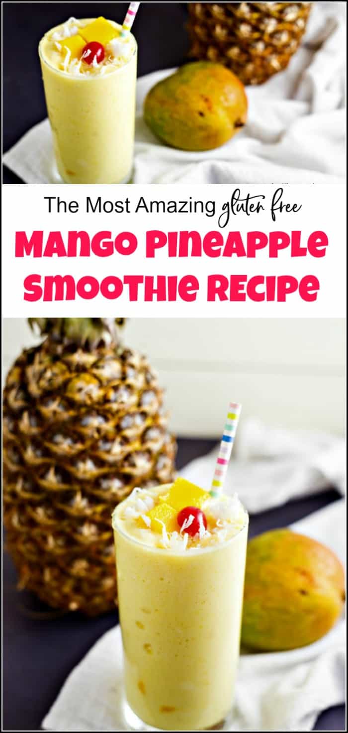 Healthy Tropical Mango Pineapple Smoothie Recipe