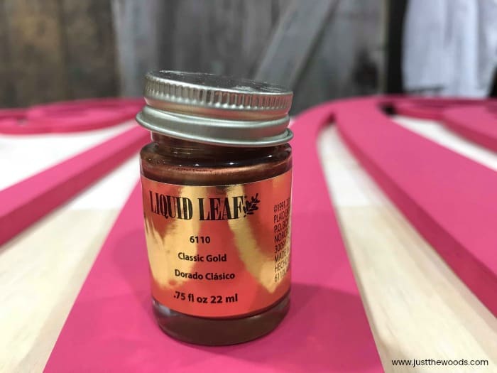 liquid leaf paint, liquid gold leaf, metallic gold leaf paint, metallic gold paint, classic gold, plaid crafts