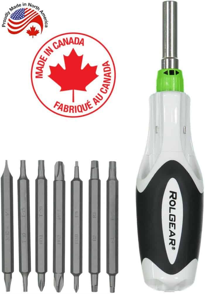 rolgear, ratchet screwdriver, screwdriver, changeable bits, diy tools, best screwdriver