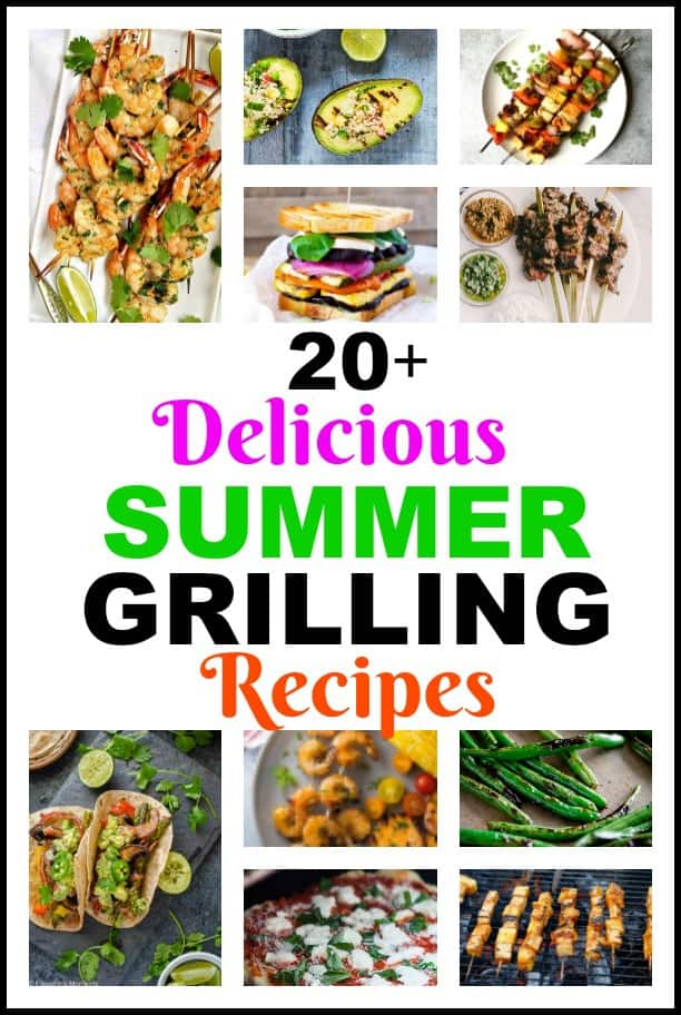 When you need delicious summer grilling ideas these are some of the best summer grill recipes you can find. You'll want to add them all to your cookout menu. #summergrillingideas #summergrillrecipes #grillingrecipes #grillfood #cookoutfood #healthygrillrecipes
