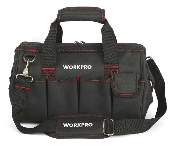 tool bag, black tool bag,