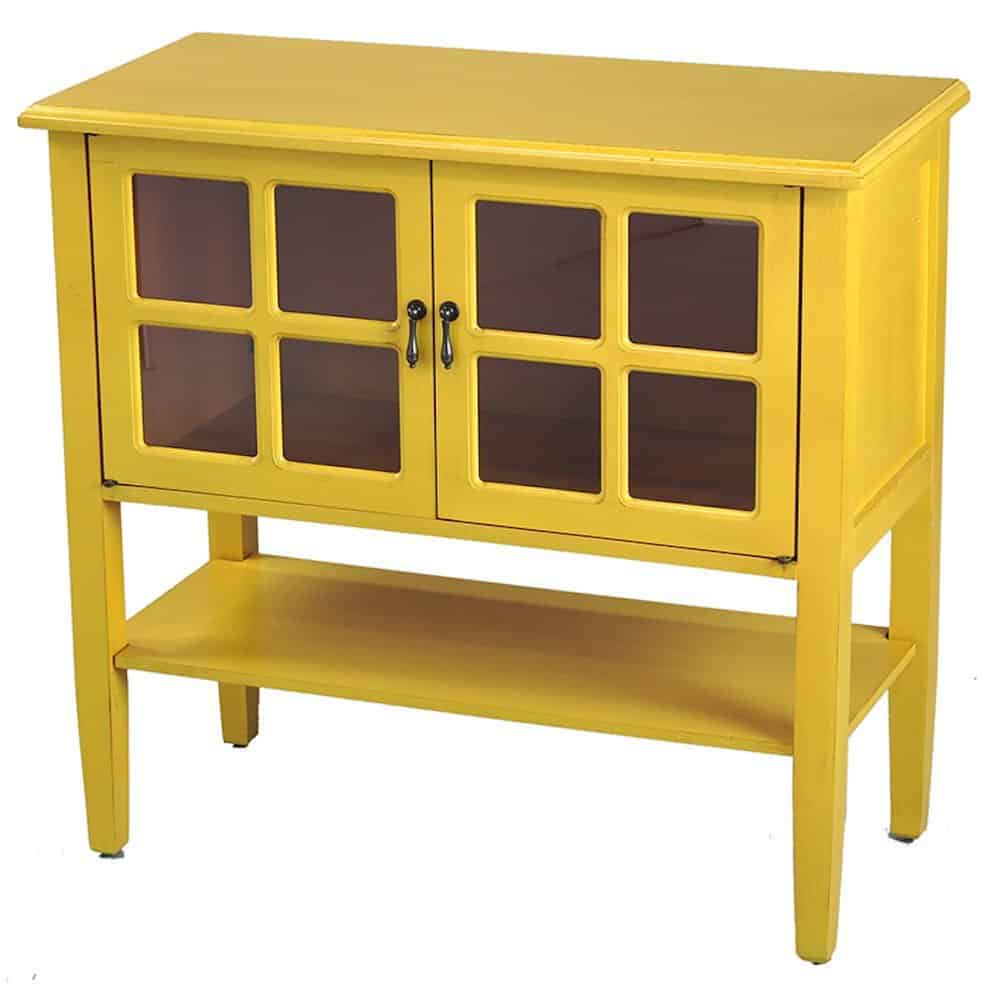 Yellow Cabinet Accent Furniture 