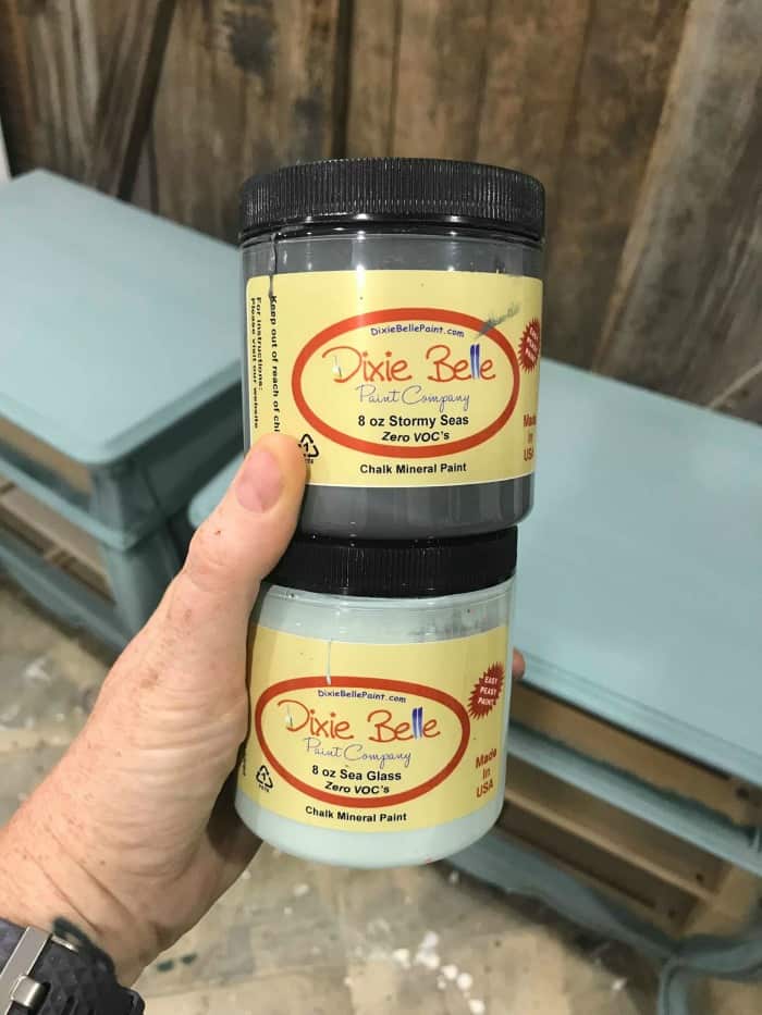 dixie belle chalk paint, stormy seas, sea glass green, chalk paint, chalk paint colors, furniture paint