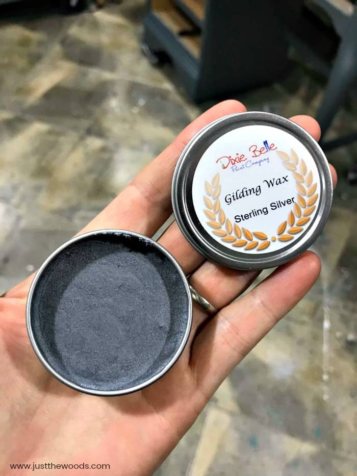 silver gilding wax, gilding wax, silver wax, dixie belle wax