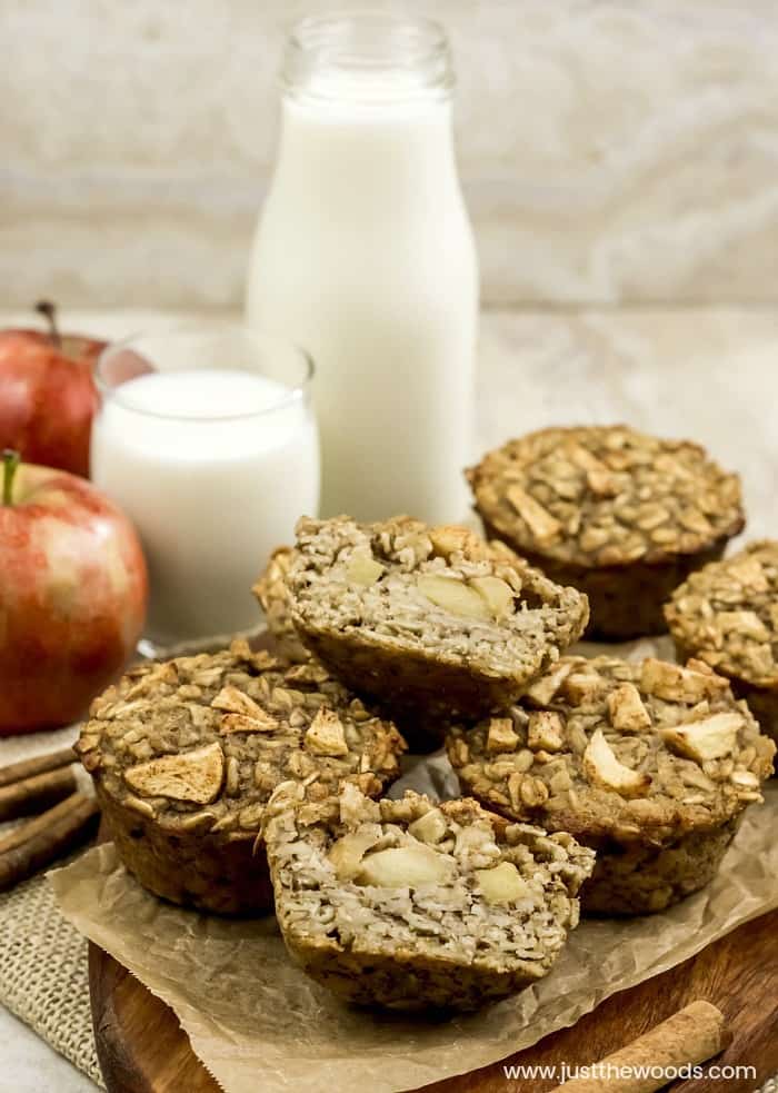 apple oatmeal muffins, healthy breakfast muffins, apple banana oat muffins, gluten free muffins