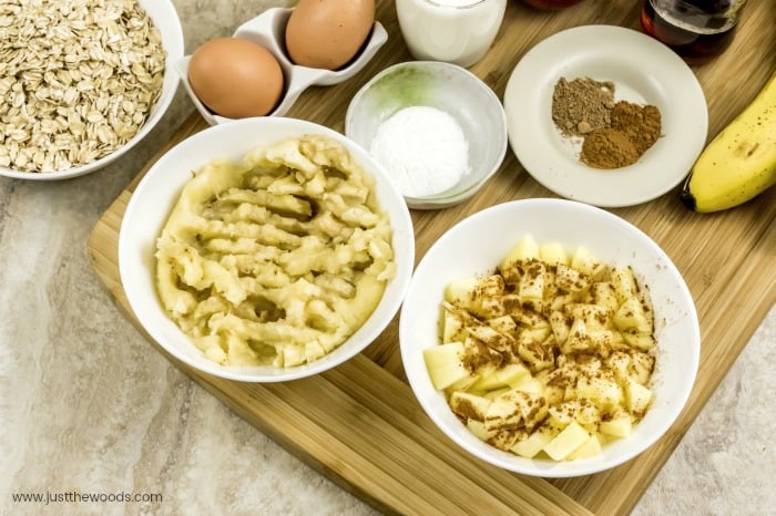 what is in apple muffins, apple oatmeal muffins, apple oat muffin recipes