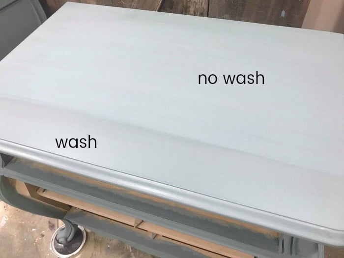 applying a wash to painted furniture, how to create a white wash, chalk painting furniture before and after