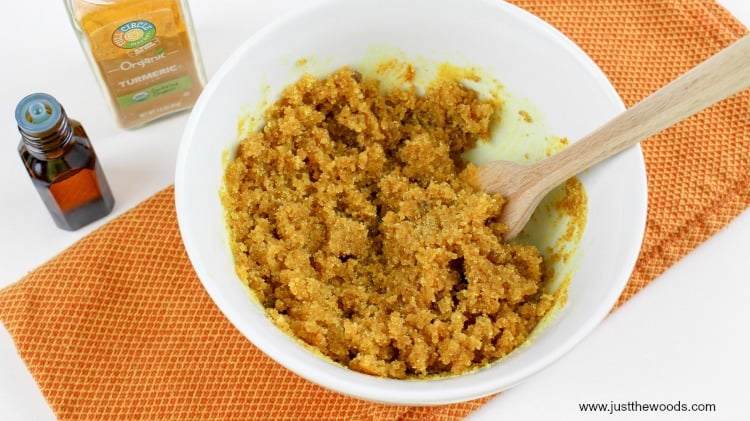 brown sugar scrub recipe, sugar scrub recipe, homemade exfoliator