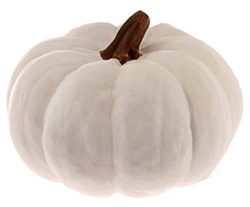 pumpkin decor, white pumpkins