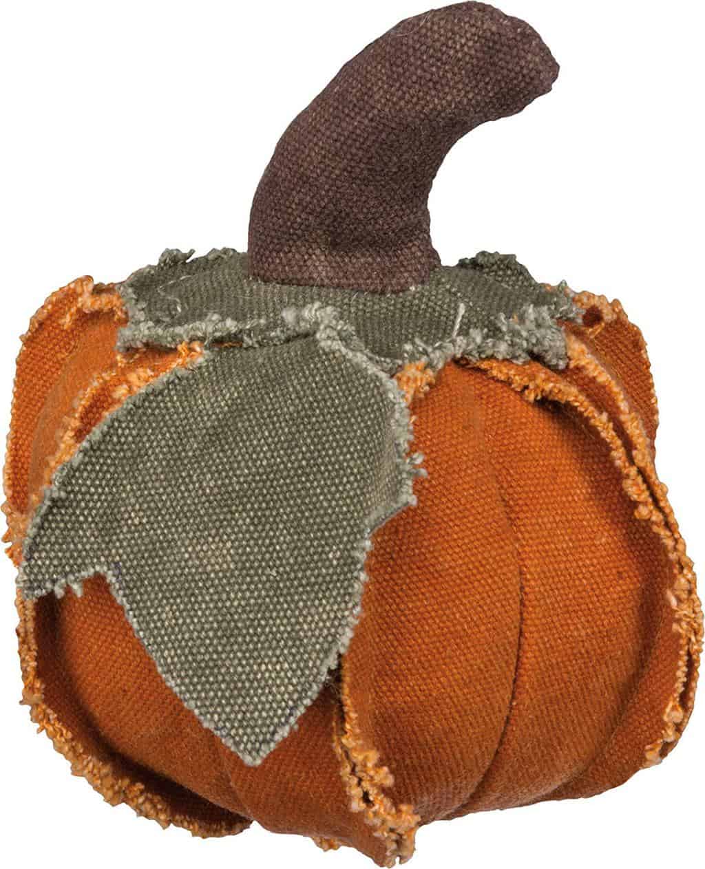 cloth pumpkin, raggedy pumpkin, primitive pumpkin, fabric pumpkin