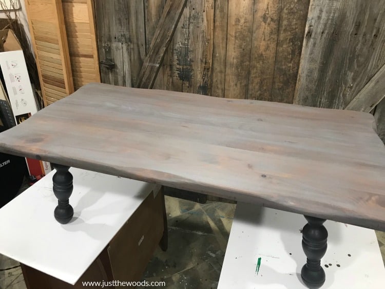 rustic wood stain, weathered wood stain, how to weather wood, coffee table makeover