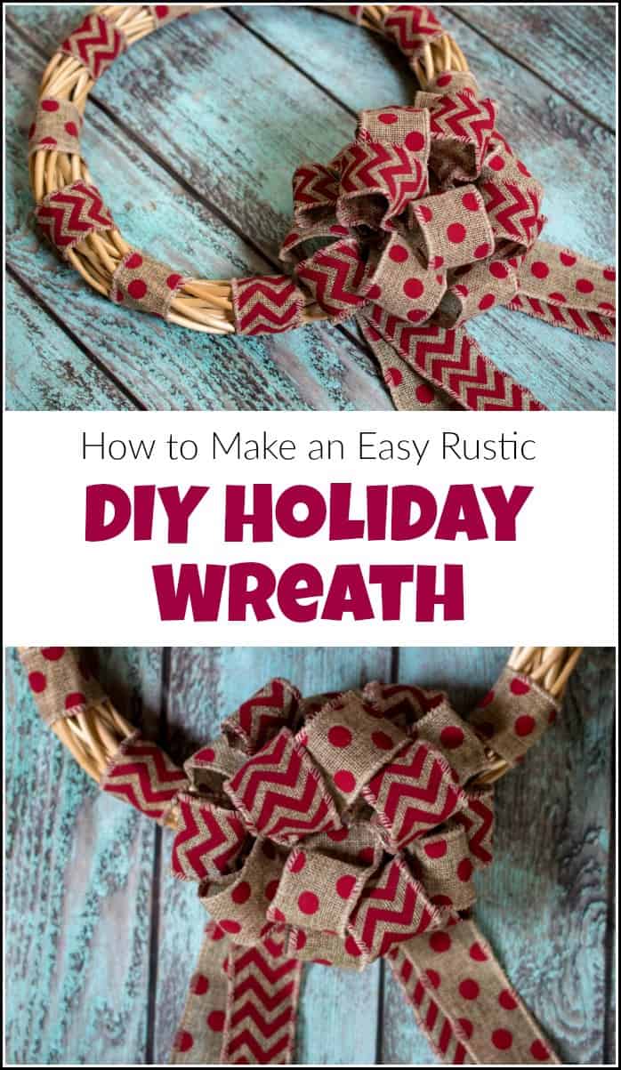 See how to make a Christmas wreath. When it comes to Christmas wreath ideas this easy DIY wreath is great for the holidays or any day. Make your own Christmas wreath with burlap ribbon. #christmaswreath #howtomakeachristmaswreath #DIYchristmaswreath #diyholidaywreath #diywreath #wreathmaking #christmaswreathideas #holidaywreaths