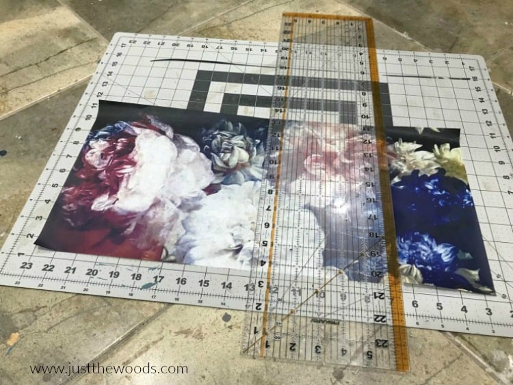 cutting mat, decoupage tissue, how to decoupage, hand painted furniture