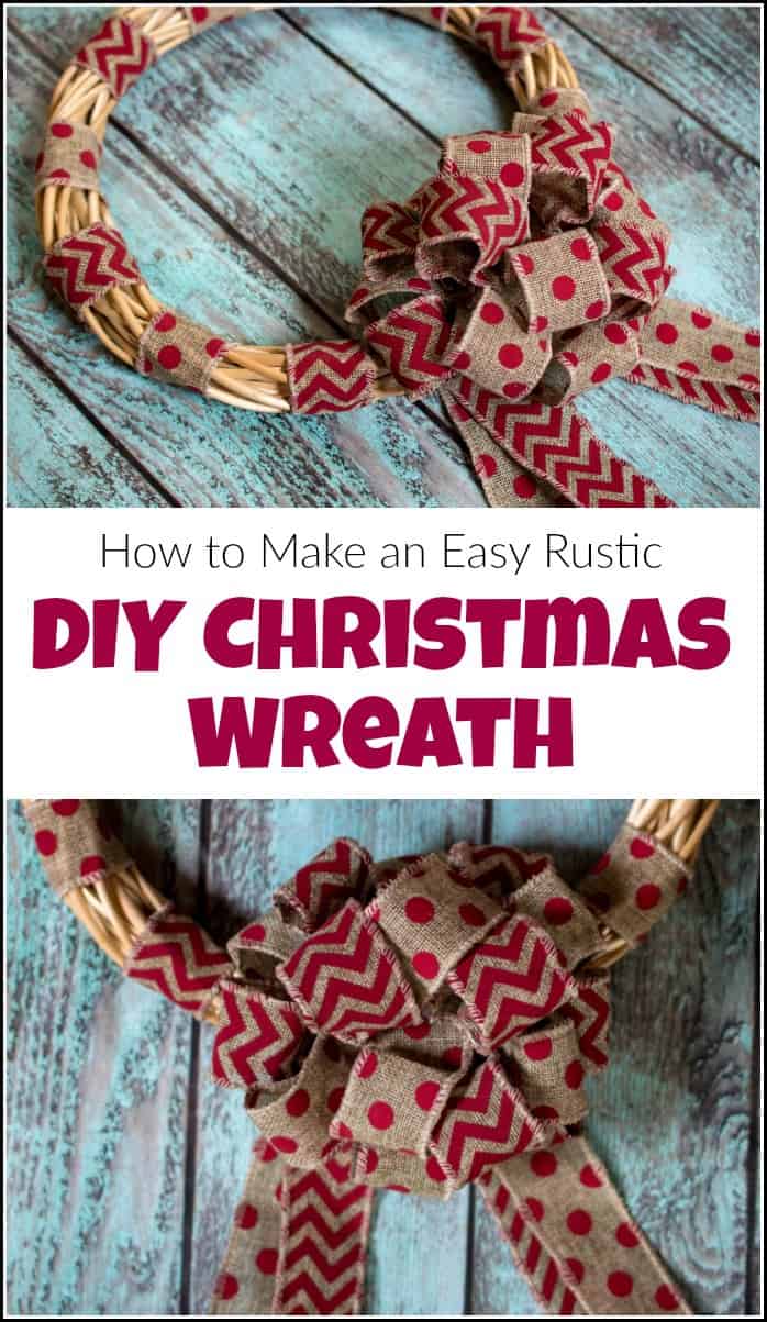 See how to make a Christmas wreath. When it comes to Christmas wreath ideas this easy DIY wreath is great for the holidays or any day. Make your own Christmas wreath with burlap ribbon. #christmaswreath #howtomakeachristmaswreath #DIYchristmaswreath #diyholidaywreath #diywreath #wreathmaking #christmaswreathideas #holidaywreaths