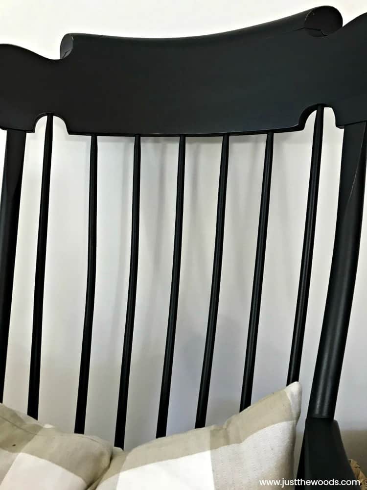 how to paint spindles, painted rocking chair before and after, wooden rocking chair painted