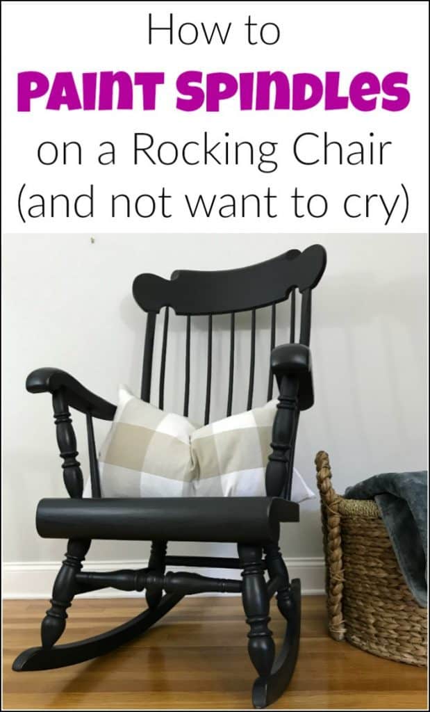 How to Paint a Wooden Rocking Chair with Spindles the Easy Way