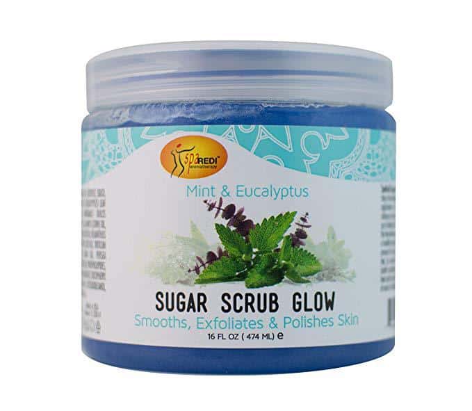 mint and eucalyptus sugar scrub, min scrub