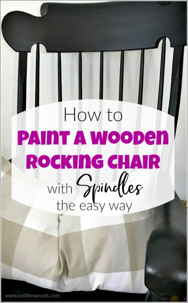 How to Paint a Wooden Rocking Chair with Spindles the Easy Way
