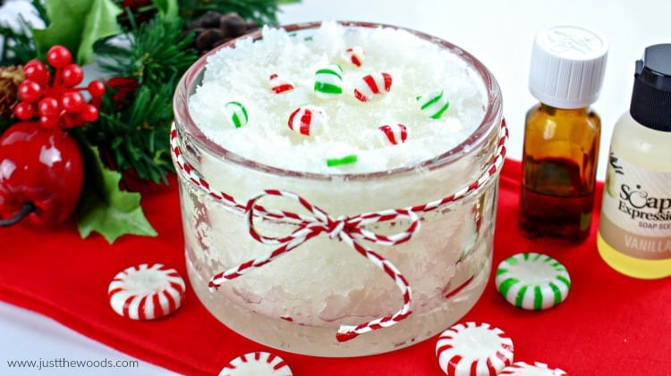 peppermint sugar scrub, mint scrub recipe, peppermint scrub